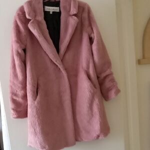 Elegant Pink Teddy Jacket